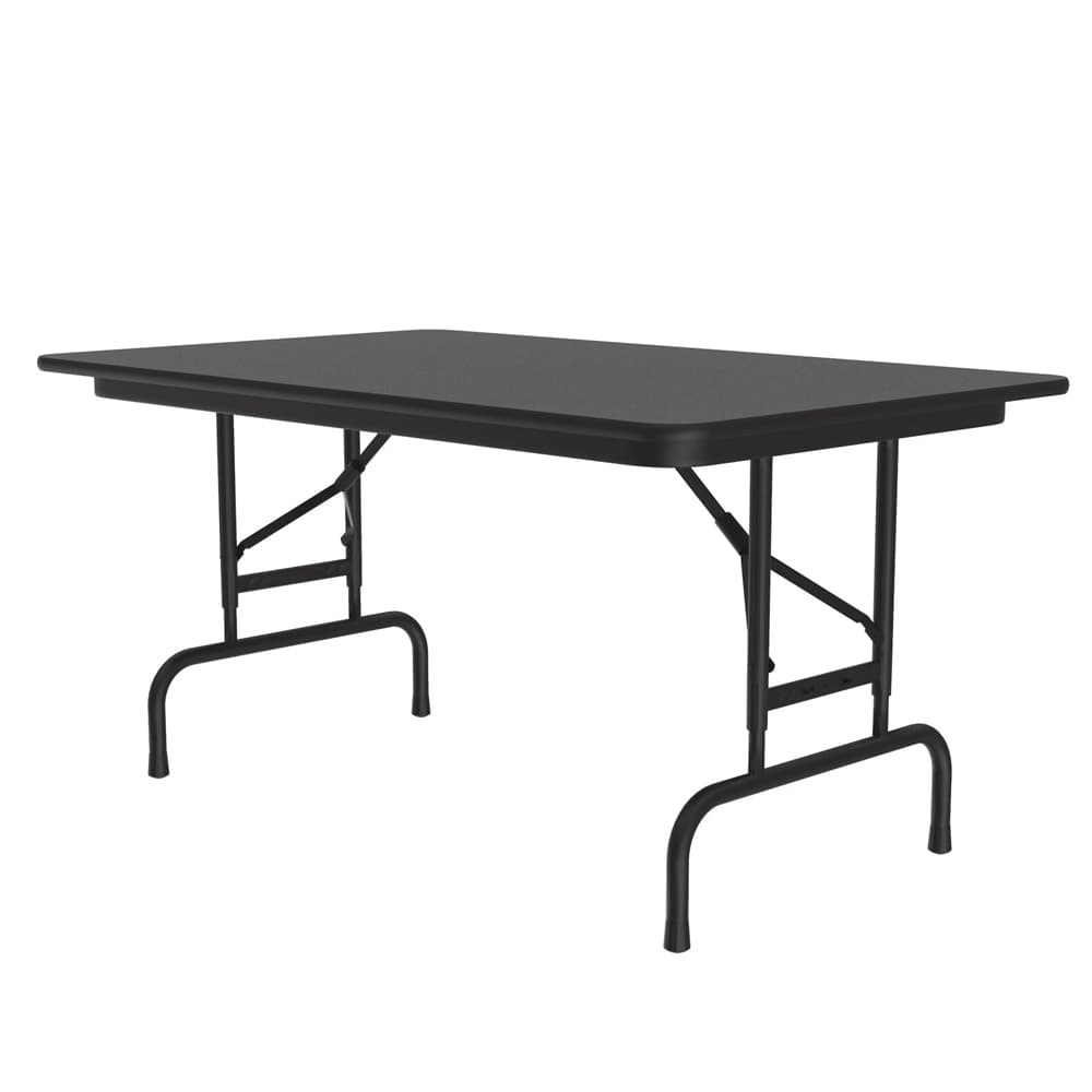 Correll 48" Rectangular Folding Table w/ Black Granite Melamine Top, 32"H (CFA3048M-07)