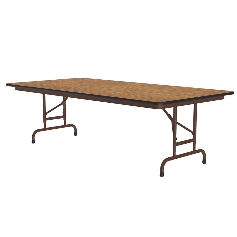 Correll 60" Rectangular Folding Table w/ Medium Oak Melamine Top, 29"H (CFA3060M-06)