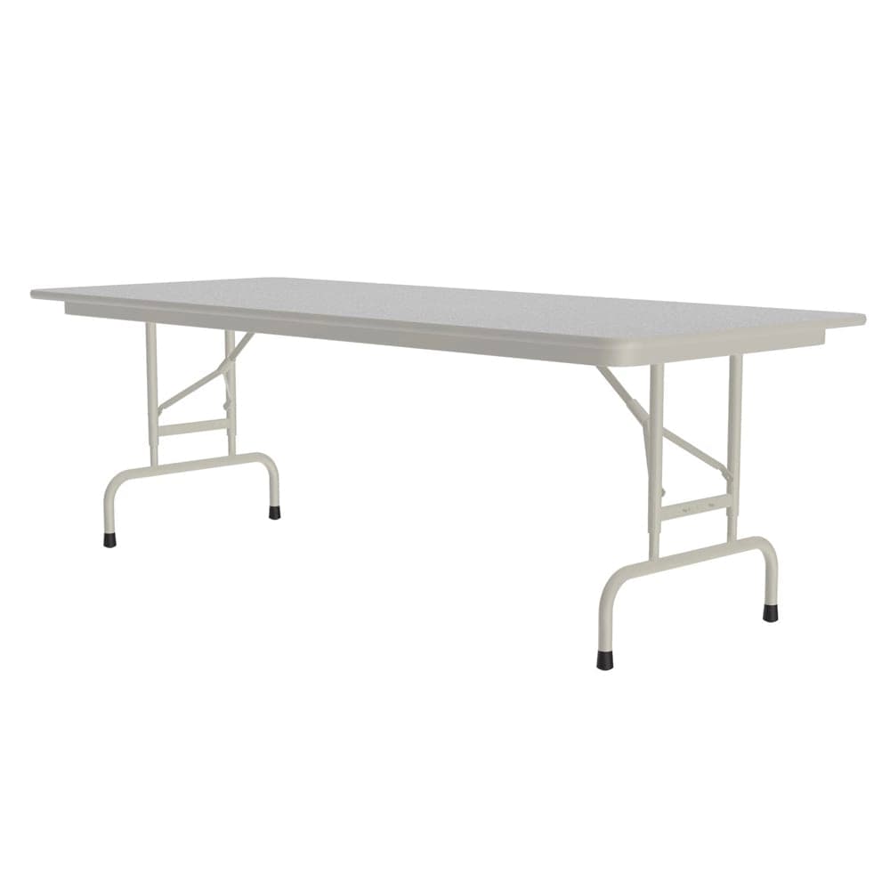 Correll 60" Rectangular Folding Table w/ Gray Granite Melamine Top, 29"H (CFA3060M-15)