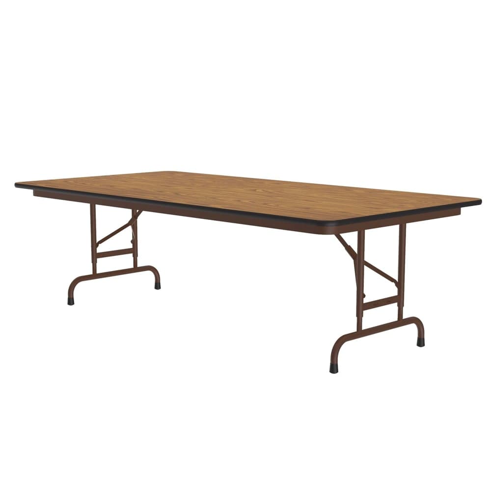 Correll 72" Rectangular Folding Table w/ Medium Oak Top, 32"H (CFA3072PX-06)