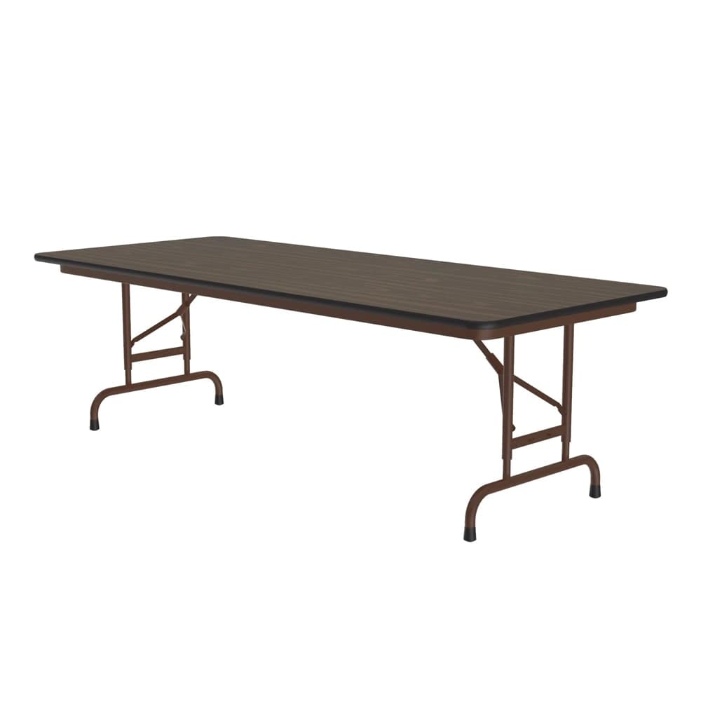 Correll 96" Rectangular Folding Table w/ Walnut Top, 32"H (CFA3096PX-01)