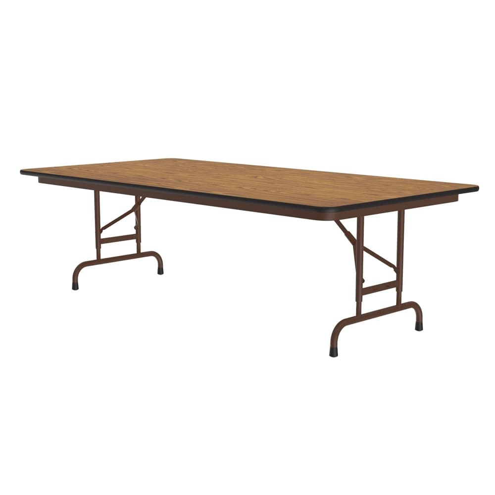 Correll 96" Rectangular Folding Table w/ Medium Oak Top, 32"H (CFA3096PX-06)