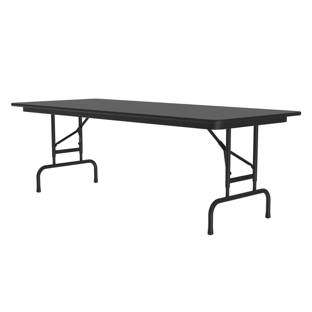 Correll 96" Rectangular Folding Table w/ Black Granite Top, 32"H (CFA3096PX-07)