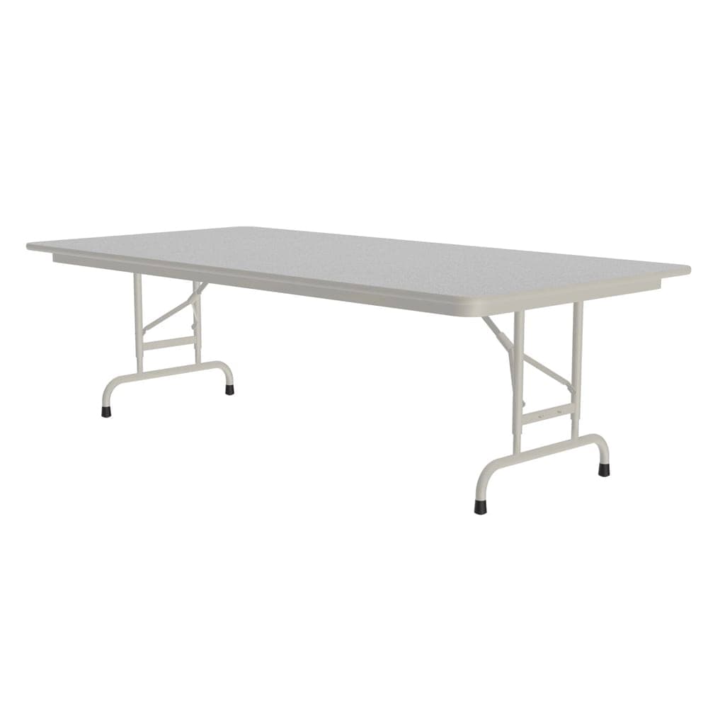Correll 72" Rectangular Folding Table w/ Gray Granite Melamine Top, 32"H (CFA3672M-15)