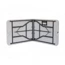 Correll 72" Rectangular Folding Table w/ Gray Granite Plastic Top, 29"H (CP3072FM-23) thumbnail 3