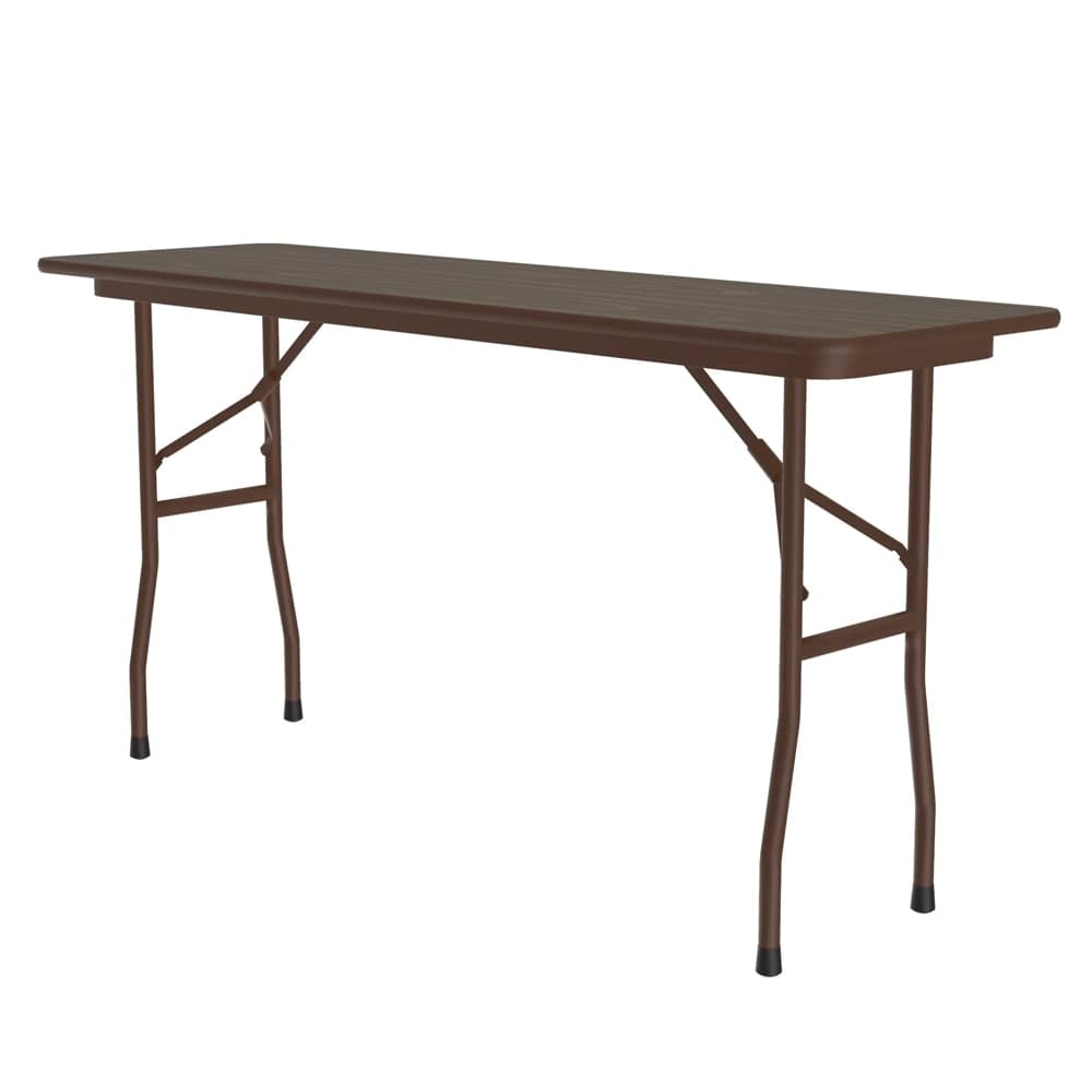 Correll 60" Rectangular Folding Table w/ Walnut Plywood Top, 29"H (PC1860P-01)