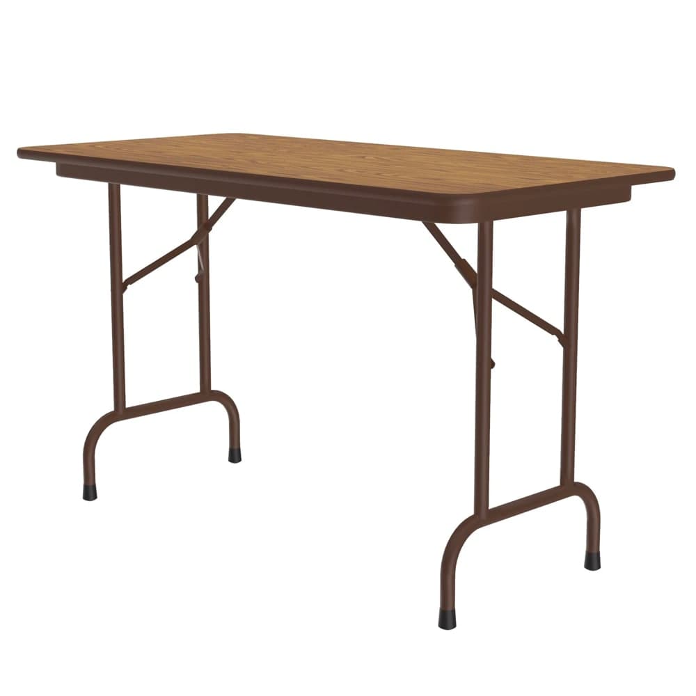 Correll 60" Rectangular Folding Table w/ Medium Oak Plywood Top, 29"H (PC2460P-06)