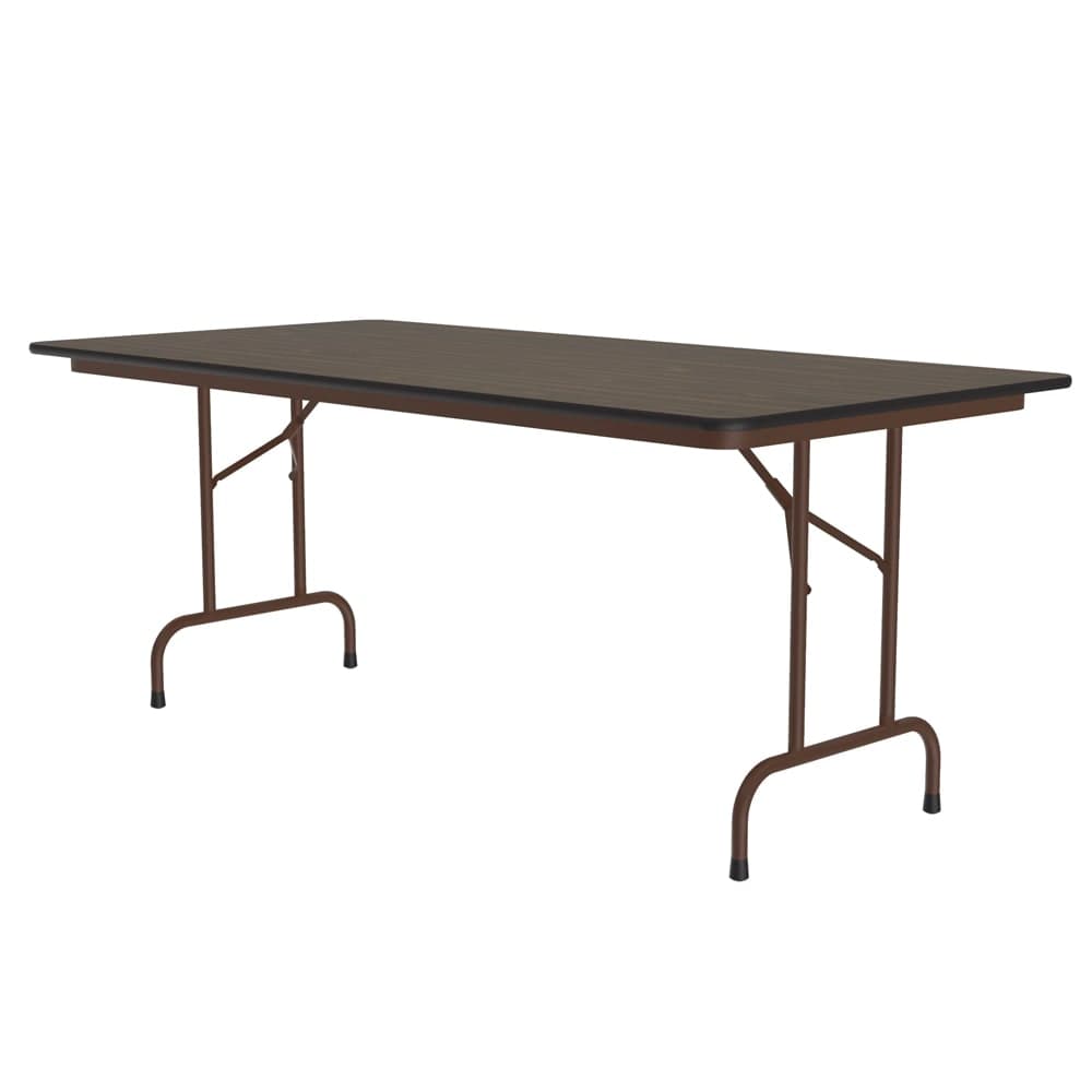 Correll 72" Rectangular Folding Table w/ Walnut Plywood Top, 29"H (PC3672P-01)