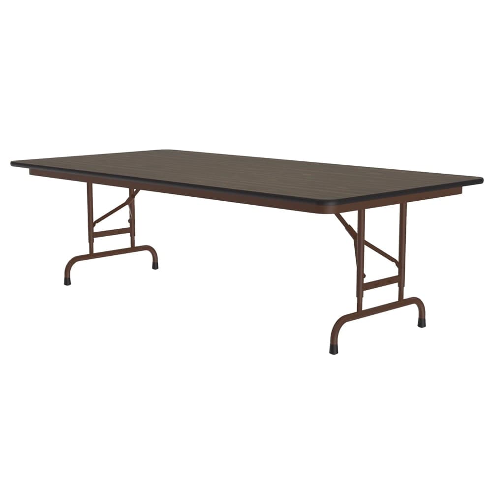 Correll 72" Rectangular Folding Table w/ Walnut Plywood Top, 32"H (PCA3672P-01)