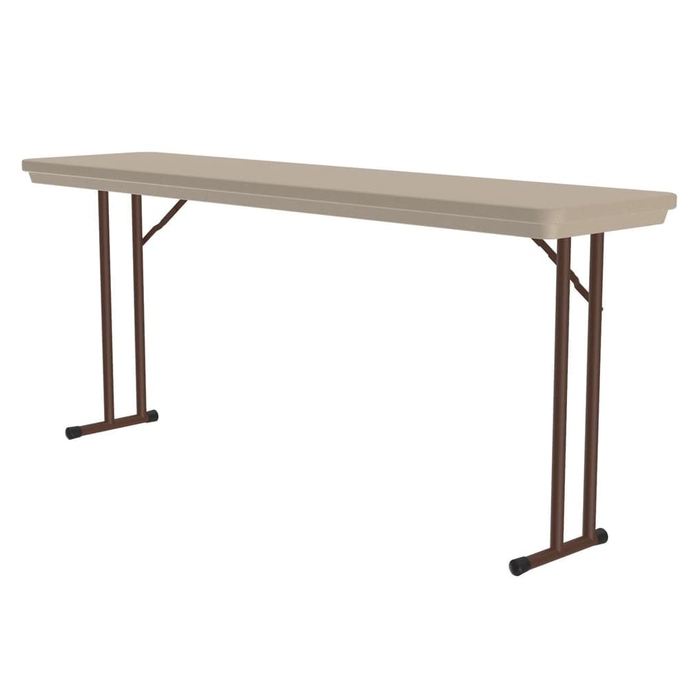 Correll 72" Rectangular Folding Seminar Table w/ Mocha Granite Top, 29"H (R1872-24)