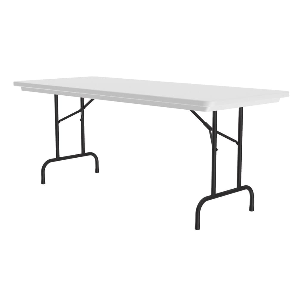Correll 60" R-Series Rectangular Folding Table w/ Gray Granite Plastic Top, 29"H (R3060-23)