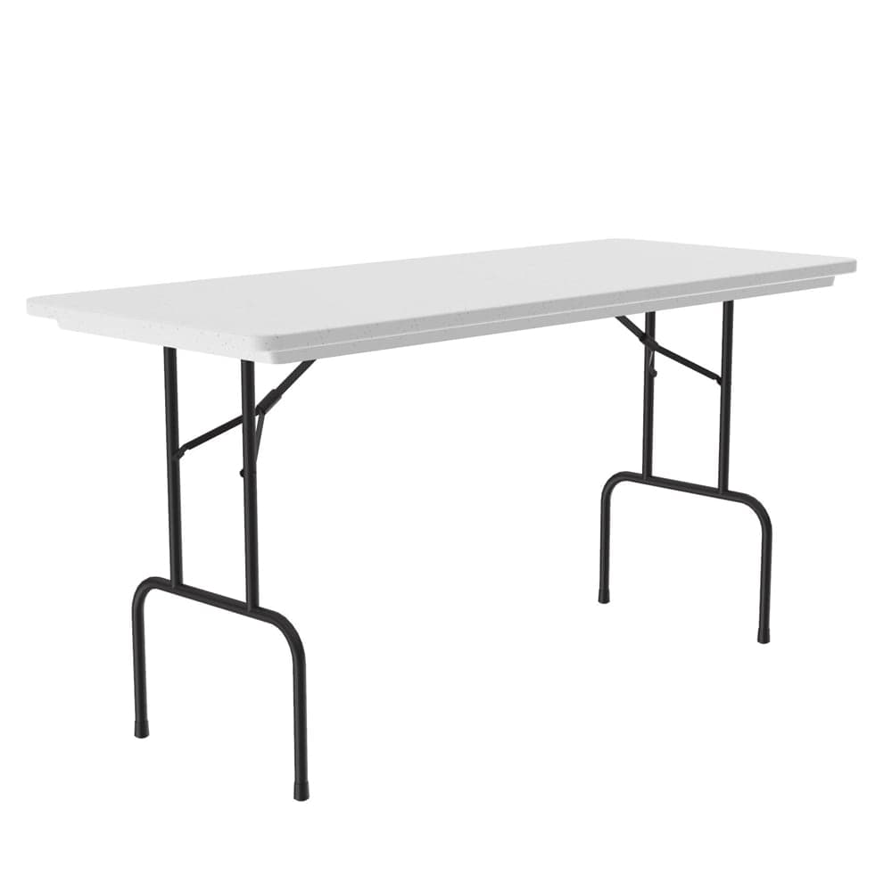 Correll 72" Rectangular Folding Work Table w/ Gray Granite Top, 36"H (RS3072-23)