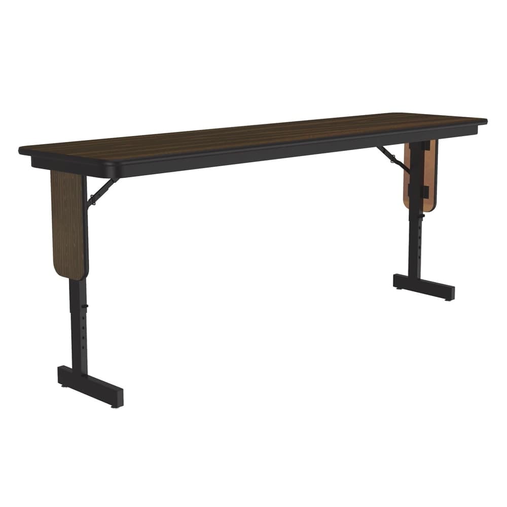 Correll 60" Rectangular Folding Seminar Table w/ Walnut Top, 32"H (SPA1860PX-01)