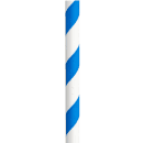 Tablecraft 100121 7 3/4" Wrapped Straws - Paper, Blue Striped thumbnail 4