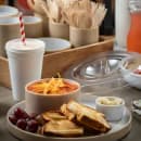 Tablecraft 100125 7 3/4" Wrapped Straws - Paper, Red Striped thumbnail 13