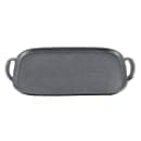 Tablecraft 10048 Melamine Serving Tray w/ Handles - 20 3/8" x 13 1/4", Faux Cast Iron thumbnail 2