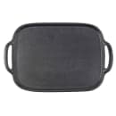 Tablecraft 10048 Melamine Serving Tray w/ Handles - 20 3/8" x 13 1/4", Faux Cast Iron thumbnail 3