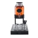 Tablecraft 10090 Industrial Collection™ 2 Gallon Round Glass Beverage Dispenser w/ Ice Core & Infuser - Clear thumbnail 11