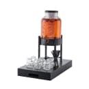 Tablecraft 10090 Industrial Collection™ 2 Gallon Round Glass Beverage Dispenser w/ Ice Core & Infuser - Clear thumbnail 13