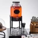 Tablecraft 10090 Industrial Collection™ 2 Gallon Round Glass Beverage Dispenser w/ Ice Core & Infuser - Clear thumbnail 15