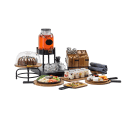 Tablecraft 10090 Industrial Collection™ 2 Gallon Round Glass Beverage Dispenser w/ Ice Core & Infuser - Clear thumbnail 17