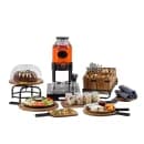 Tablecraft 10090 Industrial Collection™ 2 Gallon Round Glass Beverage Dispenser w/ Ice Core & Infuser - Clear thumbnail 2