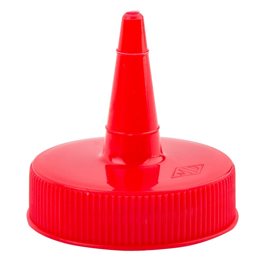 Tablecraft 100TK Squeeze Bottle Top, Cone Shaped, Red