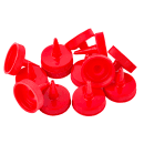 Tablecraft 100TK Squeeze Bottle Top, Cone Shaped, Red thumbnail 3