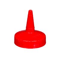 Tablecraft 100TK Squeeze Bottle Top, Cone Shaped, Red thumbnail 7