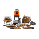 Tablecraft 10262 8 1/2" Square Base for Beverage Dispenser - Metal, Black thumbnail 2