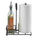 Tablecraft 10263 2 Compartment Rectangular Condiment Caddy - Steel, Black thumbnail 7