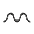 Tablecraft 10277BK Taco Holder - Holds 1 to 2 Tacos, Melamine, Black thumbnail 3