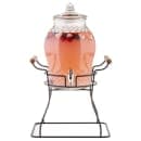 Tablecraft 10699 2 Gallon Round Glass Beverage Dispenser - Clear thumbnail 5