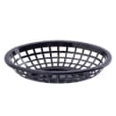 Tablecraft 1071BK Oval Side Order Basket - 8" x 5 1/4" x 2", Polyethylene, Black thumbnail 2