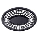 Tablecraft 1071BK Oval Side Order Basket - 8" x 5 1/4" x 2", Polyethylene, Black thumbnail 4