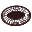 Tablecraft 1071BR Oval Side Order Basket - 8" x 5 1/4" x 2", Polyethylene, Brown thumbnail 4
