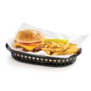 Tablecraft 1073BK Platter Basket - 9 1/4" x 6 " x 1 1/2", Polypropylene, Oval, Black thumbnail 5