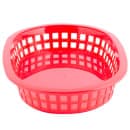 Tablecraft 1073R Platter Basket - 9 1/4" x 6 " x 1 1/2", Polypropylene, Oval, Red thumbnail 3