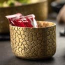 Tablecraft 10742 Oval Sugar Caddy - Aluminum, Gold thumbnail 4