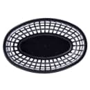 Tablecraft 1074BK Classic Basket - 9 1/4" x 6 " x 1 3/4", Polyethylene, Oval, Black thumbnail 4