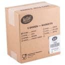 Tablecraft 1074BK Classic Basket - 9 1/4" x 6 " x 1 3/4", Polyethylene, Oval, Black thumbnail 5