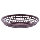 Tablecraft 1074BR Classic Basket - 9 1/4" x 6 " x 1 3/4", Polyethylene, Brown thumbnail 2