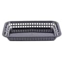 Tablecraft 1077BK Grande Platter Basket - 10 3/4 x 7 3/4 x 1 1/2", Polypropylene, Rectangular, Black thumbnail 2