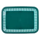 Tablecraft 1077FG Platter Basket - 10 3/4 x 7 3/4 x 1 1/2", Polypropylene, Green thumbnail 4