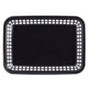 Tablecraft 1079BK Platter Basket - 11 3/4 x 8 1/2 x 1 1/2", Polypropylene, Rectangular, Black thumbnail 4
