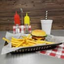 Tablecraft 1079BK Platter Basket - 11 3/4 x 8 1/2 x 1 1/2", Polypropylene, Rectangular, Black thumbnail 5