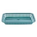 Tablecraft 1079FG Platter Basket - 11 3/4 x 8 1/2 x 1 1/2", Polypropylene, Rectangular, Forest Green thumbnail 2