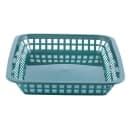 Tablecraft 1079FG Platter Basket - 11 3/4 x 8 1/2 x 1 1/2", Polypropylene, Rectangular, Forest Green thumbnail 3