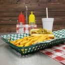 Tablecraft 1079FG Platter Basket - 11 3/4 x 8 1/2 x 1 1/2", Polypropylene, Rectangular, Forest Green thumbnail 6