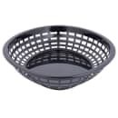 Tablecraft 1084BK Jumbo Basket - 11 3/4" x 9" x 1 3/4", Polypropylene, Oval, Black thumbnail 3